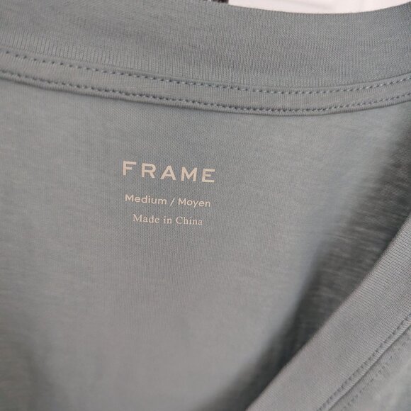 Frame top light green size M in cotton - Picture 4 of 8